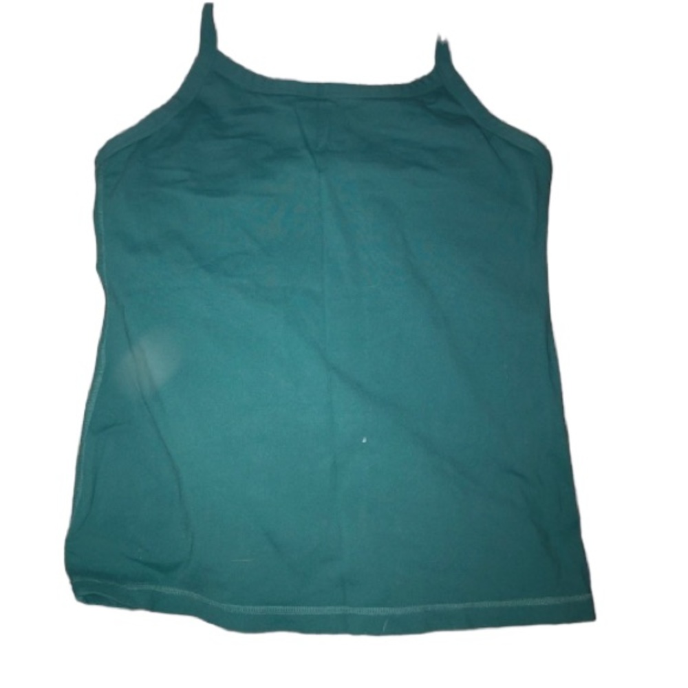 Lululemon Athletica size 12 green sports tank camisole with shelf bra like new